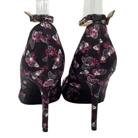 Libby Edelman 6.5 Holly Butterfly Embellished Pointed Toe Stiletto Heels Pumps - Picture 7 of 12